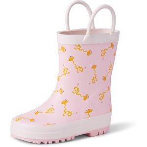 Amazon Essentials x Sofia Grainge Unisex Kids' Waterproof Rubber Wellington Boots, Light Pink Giraffes, 1 UK Amazon Essentials x Sofia Grainge Unisex Kids' Waterproof Rubber Wellington Boots, Light Pink Giraffes, 1 UK