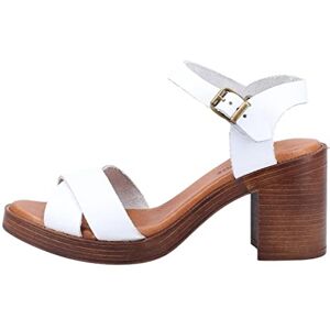 Hush Puppies Womens Georgia Heeled Sandal, White, 4 UK Hush Puppies Womens Georgia Heeled Sandal, White, 4 UK