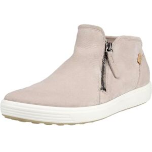 ECCO Women's Soft 7 Side Zip Bootie Sneaker, Grey Rose Nubuck, 8-8.5 ECCO Women's Soft 7 Side Zip Bootie Sneaker, Grey Rose Nubuck, 8-8.5