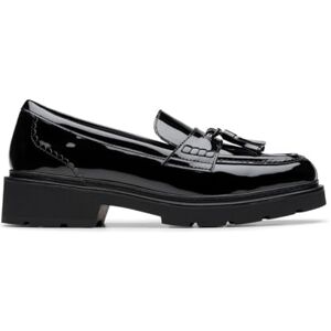 Clarks Lauryl Tassel Womens Black Pat, 4 Clarks Lauryl Tassel Womens Black Pat, 4