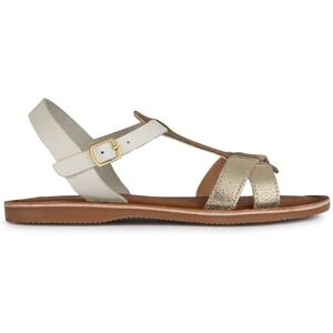 Geox Girls J Eolie Girl Sandal, Lt Ivory Platinum, 10 UK Geox Girls J Eolie Girl Sandal, Lt Ivory Platinum, 10 UK