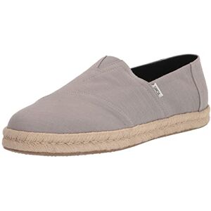 TOMS Men's Alpargata Rope 2.0 Espadrille, Drizzle Grey Recycled Cotton Slubby Woven, 7 UK TOMS Men's Alpargata Rope 2.0 Espadrille, Drizzle Grey Recycled Cotton Slubby Woven, 7 UK