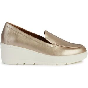 Geox Women's D Ilde B Loafer, Gold, 4 UK Geox Women's D Ilde B Loafer, Gold, 4 UK