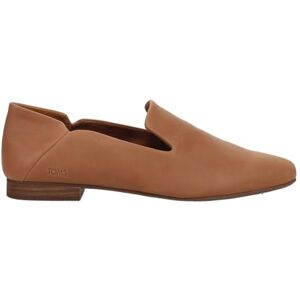 TOMS Women's Lara Loafer Flat, Brown Sugar Leather, 7.5 UK TOMS Women's Lara Loafer Flat, Brown Sugar Leather, 7.5 UK
