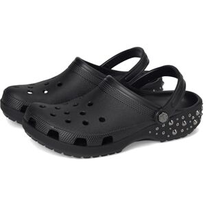 Crocs Unisex Adult, Classic Studded Clog, Black, 4 UK Men/ 5 UK Women Crocs Unisex Adult, Classic Studded Clog, Black, 4 UK Men/ 5 UK Women