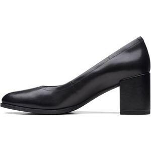 Clarks Freva55 Court Womens Black Leather, 6 Clarks Freva55 Court Womens Black Leather, 6