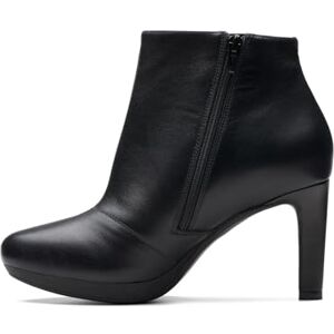 Clarks Women's Ambyr Rise Ankle Boot, Black Leather, 10 Clarks Women's Ambyr Rise Ankle Boot, Black Leather, 10