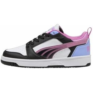 Puma Rebound V6 LO Jelly Heaven JR Sneaker, White Black-Intense Lavender, 5 UK Puma Rebound V6 LO Jelly Heaven JR Sneaker, White Black-Intense Lavender, 5 UK