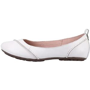 Hush Puppies Ladies Janessa Ballerina, White, 8 Hush Puppies Ladies Janessa Ballerina, White, 8