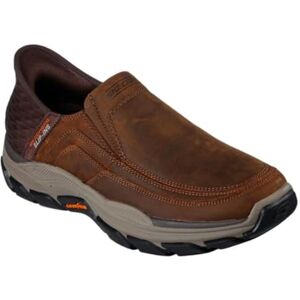 Skechers Men's Respected-Elgin Hands Free Slip-in Moccasin, Brown, 11 UK Skechers Men's Respected-Elgin Hands Free Slip-in Moccasin, Brown, 11 UK