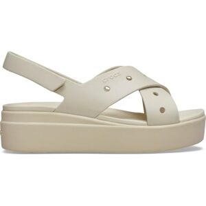 Crocs Women, Brooklyn 4U Cross Strap Sandal, Frappé, 6 UK Women Crocs Women, Brooklyn 4U Cross Strap Sandal, Frappé, 6 UK Women