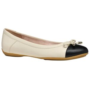 Geox Women's D Charlene C Ballet Flat, Papyrus/Black, 7.5 UK Geox Women's D Charlene C Ballet Flat, Papyrus/Black, 7.5 UK
