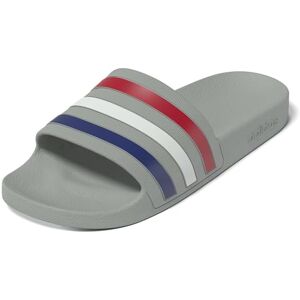 adidas Unisex Adilette Aqua Slides, grey two/mystery ink/pure ruby, 4 UK adidas Unisex Adilette Aqua Slides, grey two/mystery ink/pure ruby, 4 UK