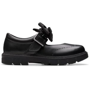 Clarks Lorcam Jane K. Childrens Black Leather, 10.5 Clarks Lorcam Jane K. Childrens Black Leather, 10.5