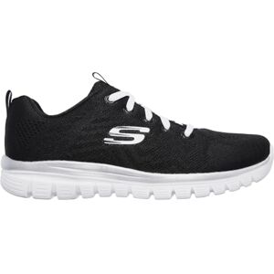 Skechers Women's Graceful Get Connected Sneakers, Black/White, 5 UK Wide Skechers Women's Graceful Get Connected Sneakers, Black/White, 5 UK Wide