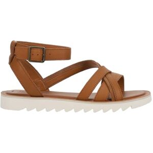 TOMS Women's Rory Flat Sandal, Tan Leather/Suede, 5.5 UK TOMS Women's Rory Flat Sandal, Tan Leather/Suede, 5.5 UK