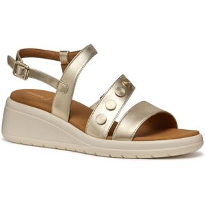 Geox Women's D MELICONIA F Wedge Sandal, Lt Gold, 7.5 UK Geox Women's D MELICONIA F Wedge Sandal, Lt Gold, 7.5 UK