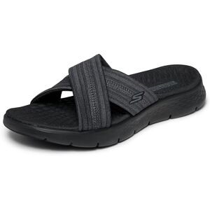 Skechers Women's GO WALK FLEX SANDAL IMPRESSED Sandals/Thong Sandals, Black, 4 Skechers Women's GO WALK FLEX SANDAL IMPRESSED Sandals/Thong Sandals, Black, 4