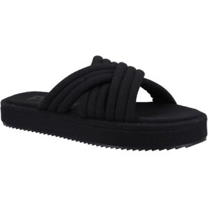 Hush Puppies Female Sienna Slide, Black, 7 Hush Puppies Female Sienna Slide, Black, 7