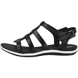 Geox Women's D Sandal Vega A Sandals, Colour Black, Size 39 EU Geox Women's D Sandal Vega A Sandals, Colour Black, Size 39 EU