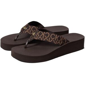 Calvin Klein Women's Meena Flip-Flop, Brown Multi 210, 4 UK Calvin Klein Women's Meena Flip-Flop, Brown Multi 210, 4 UK