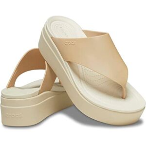 Crocs Women's Brooklyn Platform Flip Flop, Champagne/Bone, 8 UK Crocs Women's Brooklyn Platform Flip Flop, Champagne/Bone, 8 UK