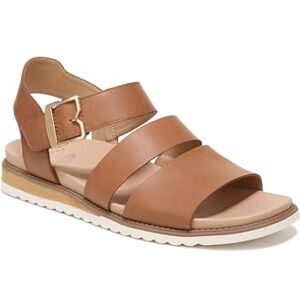 Dr. Scholl's Women's Island Glow Strappy Flat Sandal, Honey Smooth, 8 UK Dr. Scholl's Women's Island Glow Strappy Flat Sandal, Honey Smooth, 8 UK