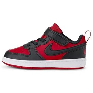 Nike Unisex Kids Court Borough Low Recraft Sneaker, Univ Red Black White, 5.5 UK Child Nike Unisex Kids Court Borough Low Recraft Sneaker, Univ Red Black White, 5.5 UK Child