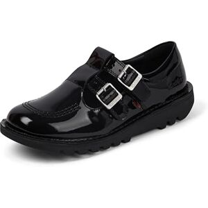 Kickers Women's Kick T Bar Double Leather Shoes, Black, 5 UK Kickers Women's Kick T Bar Double Leather Shoes, Black, 5 UK