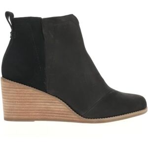 TOMS Women's Ankle Wedge Booties Suede with Eco-Friendly Comfort and Easy Slip-On Design TOMS Women's Ankle Wedge Booties Suede with Eco-Friendly Comfort and Easy Slip-On Design