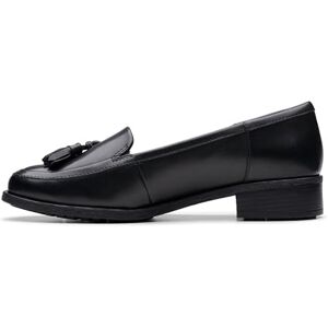 Clarks Women's Havisham Edge Loafer, Black Leather, 7.5 UK Clarks Women's Havisham Edge Loafer, Black Leather, 7.5 UK