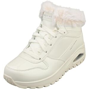 Skechers Women's Uno Rugged Fiesty Winter Ankle Boot, White Patent Duraleather/Faux Fur, 4.5 UK Skechers Women's Uno Rugged Fiesty Winter Ankle Boot, White Patent Duraleather/Faux Fur, 4.5 UK