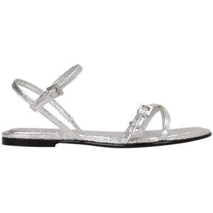 Hugo Boss Women's Tayna_Sandal_CKR, Silver, 4 UK Hugo Boss Women's Tayna_Sandal_CKR, Silver, 4 UK