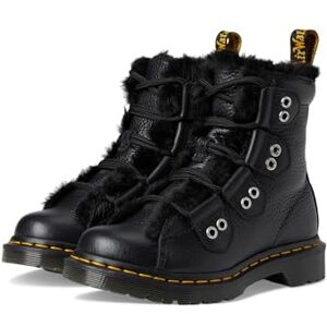 Dr. Martens Womens 1460 Lace To Toe Fur Lined Nappa Leather Up Boots, Black, 6.5 UK Dr. Martens Womens 1460 Lace To Toe Fur Lined Nappa Leather Up Boots, Black, 6.5 UK