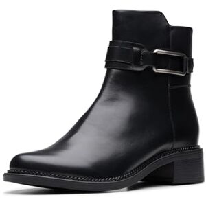 Clarks Women's Maye Bella Ankle Boot, Black Leather, 6.5 UK Clarks Women's Maye Bella Ankle Boot, Black Leather, 6.5 UK