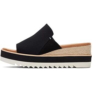 TOMS Women's Diana Mule Sandal, Black Heavy Canvas, 5.5 TOMS Women's Diana Mule Sandal, Black Heavy Canvas, 5.5