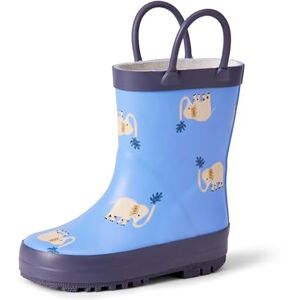 Amazon Essentials x Sofia Grainge Unisex Kids' Waterproof Rubber Wellington Boots, Blue Elephant Rain, 2 UK Amazon Essentials x Sofia Grainge Unisex Kids' Waterproof Rubber Wellington Boots, Blue Elephant Rain, 2 UK