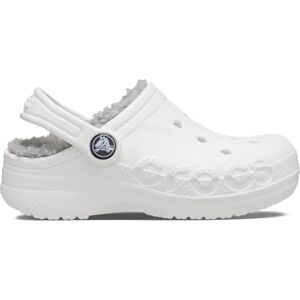 Crocs Kids Clogs, Baya Lined Clog K, White/Light Grey,12 UK Child Crocs Kids Clogs, Baya Lined Clog K, White/Light Grey,12 UK Child