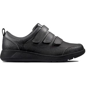 Clarks Boys Scape Sky Y Low-Top Sneakers, Black Leather, 6 UK Clarks Boys Scape Sky Y Low-Top Sneakers, Black Leather, 6 UK