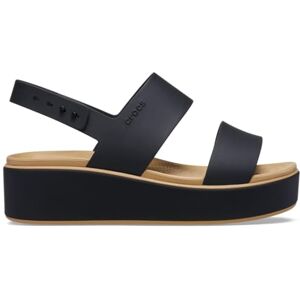 Crocs Women, Brooklyn Matte Wrap Low Wedge, Black/Cashew, 8 UK Women Crocs Women, Brooklyn Matte Wrap Low Wedge, Black/Cashew, 8 UK Women