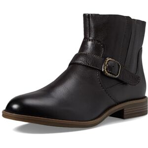 Clarks Women's Camzin Loop Ankle Boot, Dark Brown Leather, 8 Clarks Women's Camzin Loop Ankle Boot, Dark Brown Leather, 8