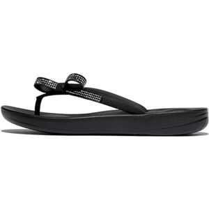 Fitflop Women's iQUSHION Glitz-Bow FLIP-Flops, Black, 9 UK Fitflop Women's iQUSHION Glitz-Bow FLIP-Flops, Black, 9 UK