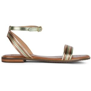 Geox Women's D Sozy Plus F Flat Sandal, Sage Lt Gold, 7 UK Geox Women's D Sozy Plus F Flat Sandal, Sage Lt Gold, 7 UK