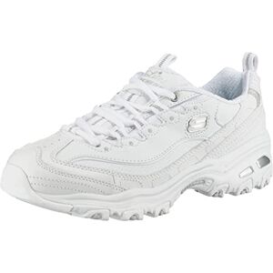 Skechers D'LITES FRESH START, Women's Low-Top Trainers, White (White Leather/Mesh/Silver Trim Yellow Wsl), 5.5 UK (38.5 EU) Skechers D'LITES FRESH START, Women's Low-Top Trainers, White (White Leather/Mesh/Silver Trim Yellow Wsl), 5.5 UK (38.5 EU)