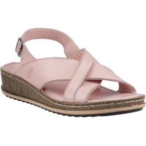 Hush Puppies Female Elena Cross Over Wedge Sandal, Blush, 5 Hush Puppies Female Elena Cross Over Wedge Sandal, Blush, 5