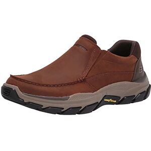 Skechers Men's Respected-Catel Moc Toe Slipper, Dark Brown, 10.5 UK Skechers Men's Respected-Catel Moc Toe Slipper, Dark Brown, 10.5 UK