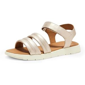 Geox Women's D DANDRA C Flat Sandal, Lt Gold, 4 UK Geox Women's D DANDRA C Flat Sandal, Lt Gold, 4 UK