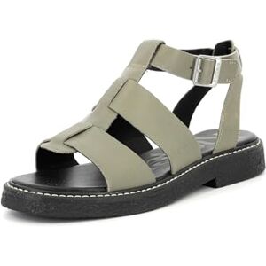 Kickers Women's Kick Lila Flat Sandal, Khaki, 4 UK Kickers Women's Kick Lila Flat Sandal, Khaki, 4 UK