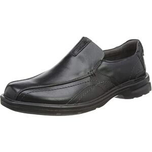 Clarks Men's Gessler Step Slippers, Black (Black Leather), 8.5 UK Clarks Men's Gessler Step Slippers, Black (Black Leather), 8.5 UK