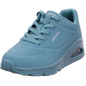 Skechers Women's Uno Stand on Air Sneaker, Teal Durabuck Mesh, 4 UK Skechers Women's Uno Stand on Air Sneaker, Teal Durabuck Mesh, 4 UK